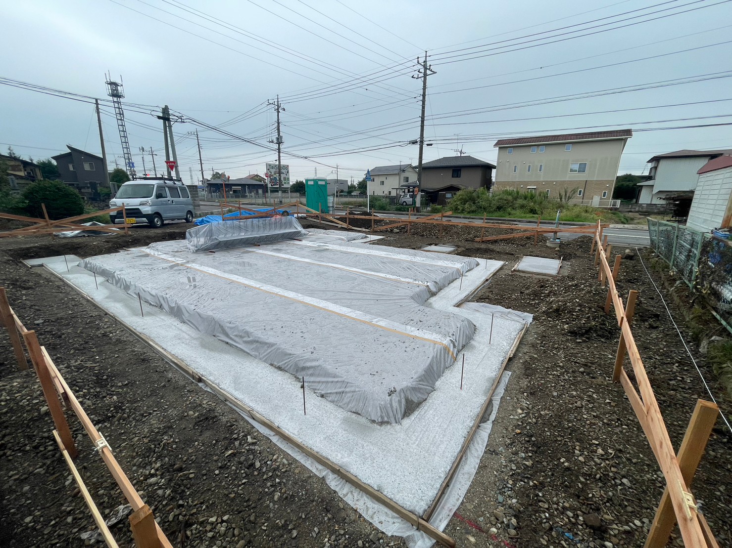 栃木県那須塩原市大原間注文住宅基礎工事の写真